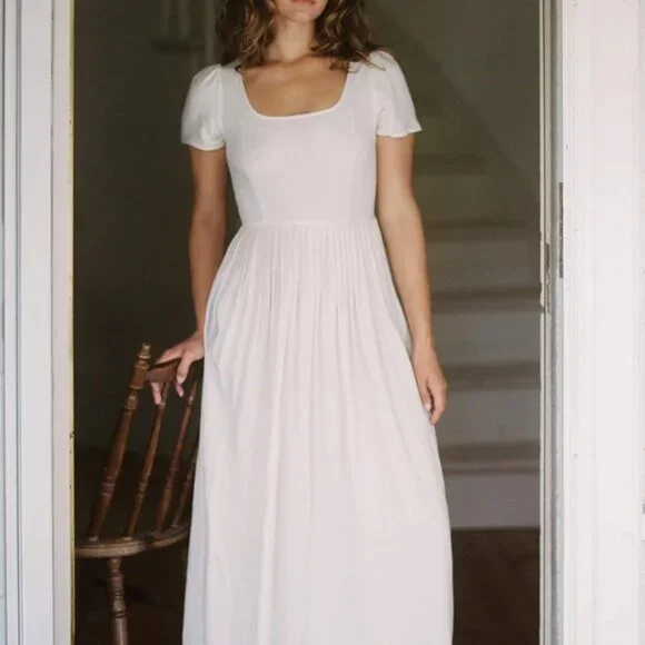 Christy Dawn - The Scarlet Dress - Color Eggshell - Size L - Picture 5 of 14